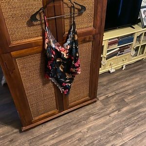 Floral snap bodysuit